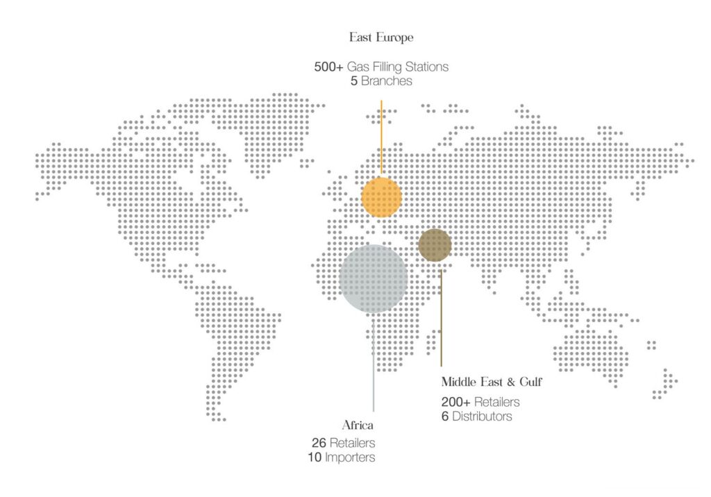 Map- Chillerie - Our sales presce